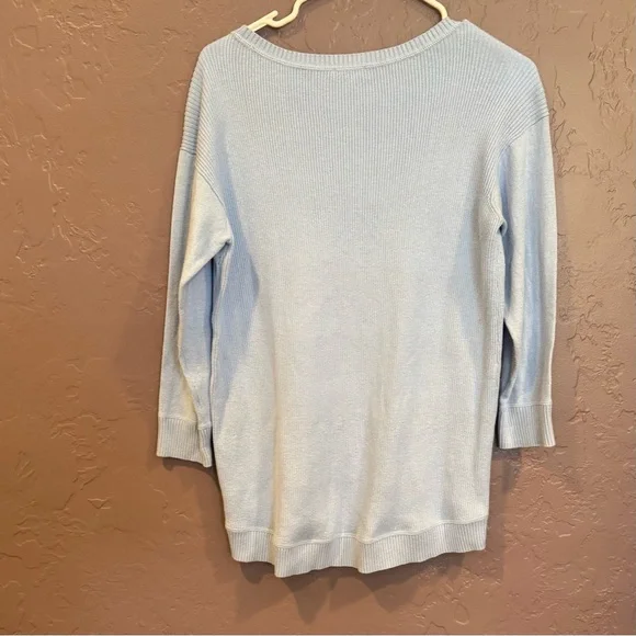 Talbots Light Blue Crew Neck Sweater - MP ❤️ - Picture 2 of 5